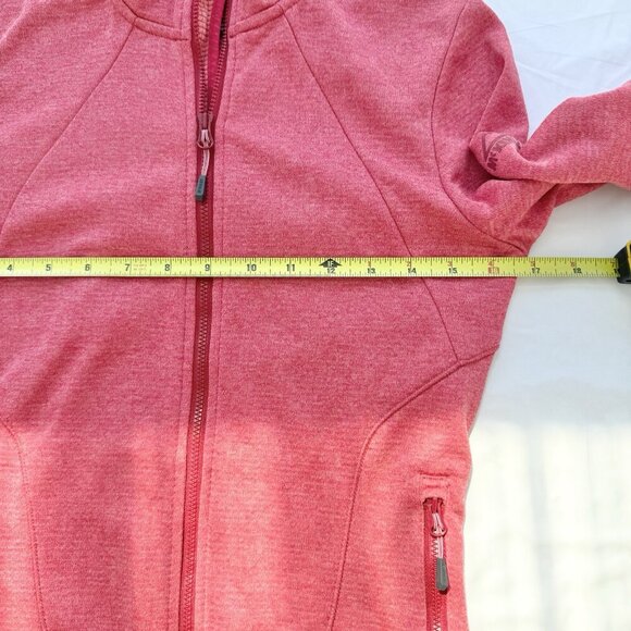 McKinley Women Size XS Long Sleeve Full Zip Pink Hiking Inside Pockets Jacket - Picture 11 of 16